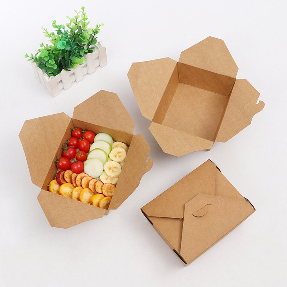 Meal Prep Day - 20Pcs 크래프트 종이 일회용 식사 준비