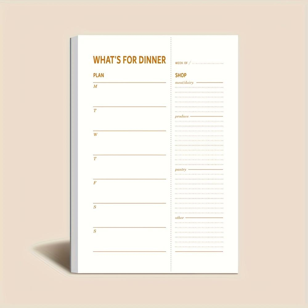 Meal Prep Menu - 1개입 일일 식단 계획 노트, 책당