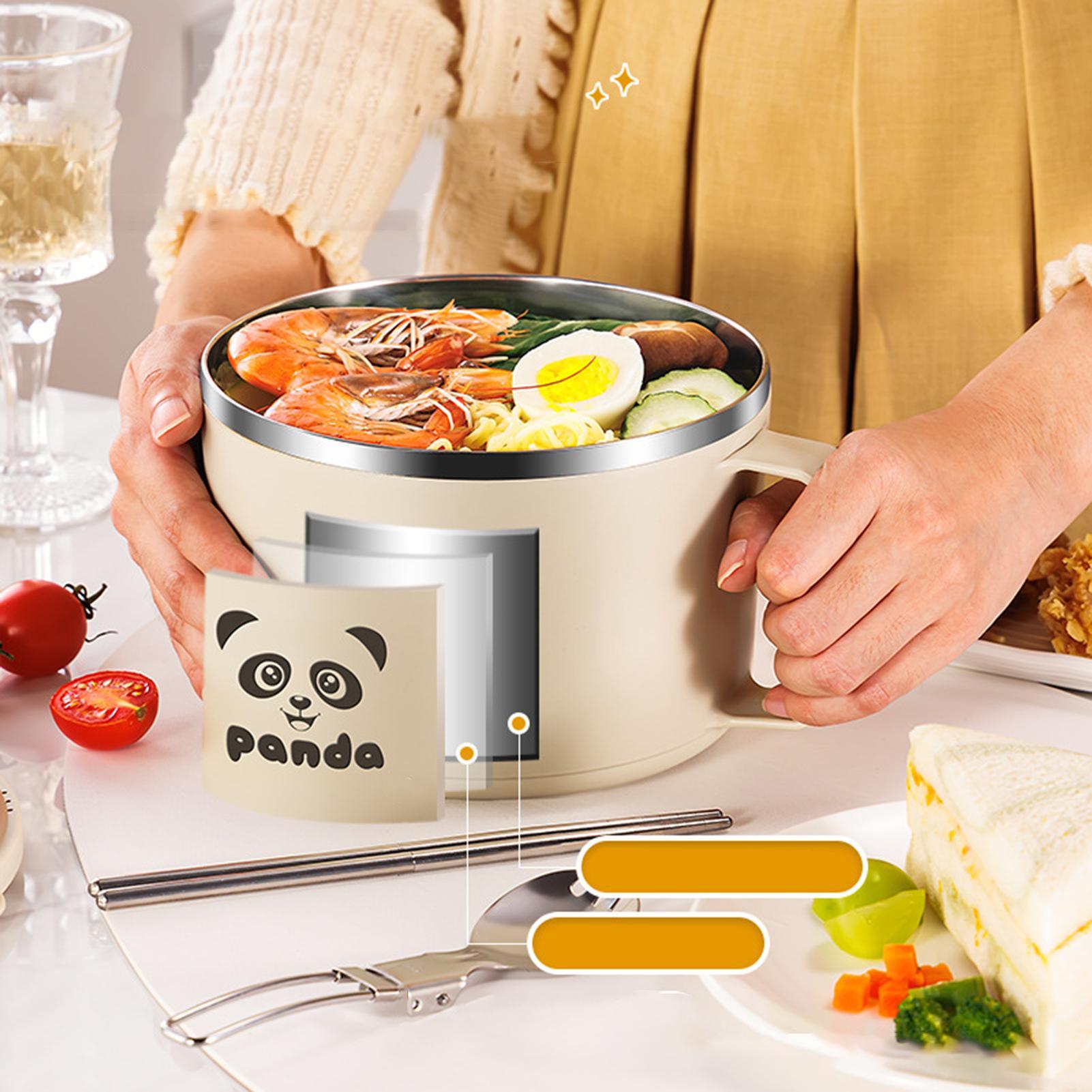 뚜껑이 있는 수프 그릇 휴대용 식사 준비 용기 여행용  - Meal Prep Noodles 리뷰 및 가격