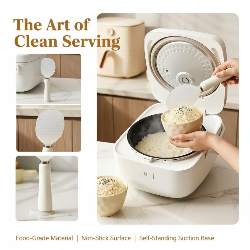 자석식 흡착 컵이 있는 항균 쌀주걱, 효율적인 식사 준 - Meal Prep Rice 리뷰 및 가격