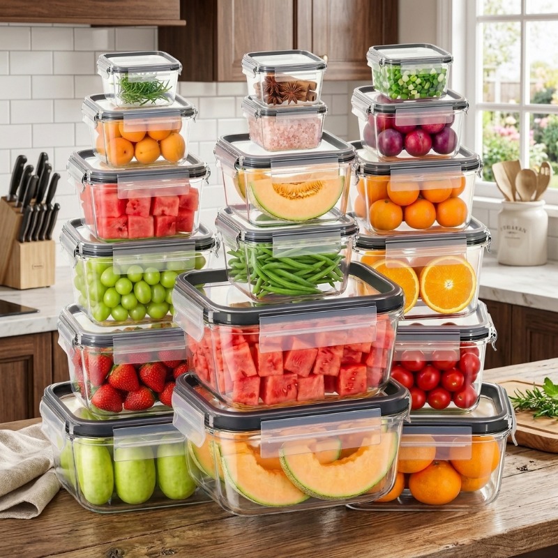 18개/세트 유리 식품 보관 용기(뚜껑 포함), 밀폐형 - Meal Prep Glass Containers With Lids 리뷰 및 가격