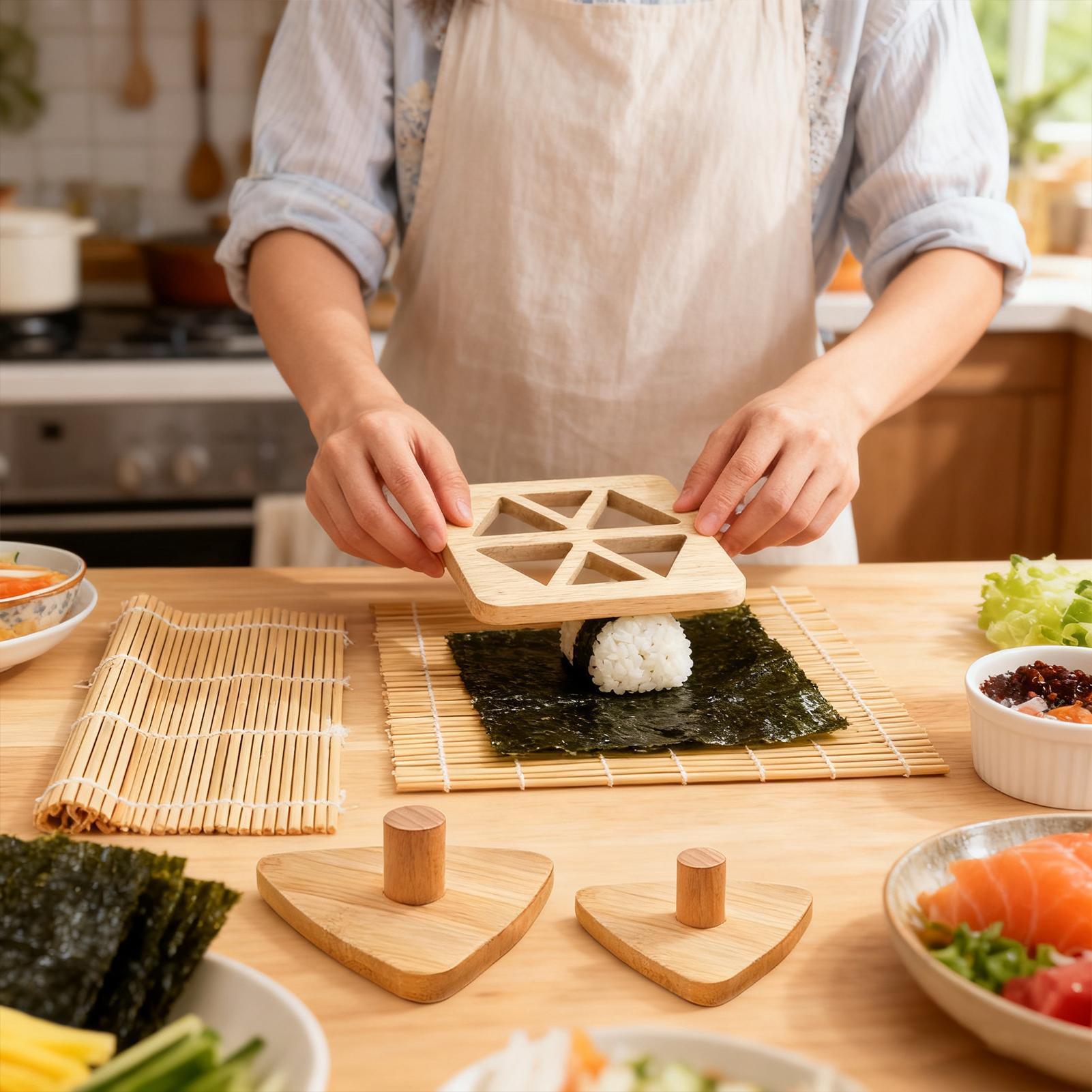 쌀밥 틀 클래식 나무 논스틱 스시 프레스 삼각형 쌀밥  - Meal Prep Rice 리뷰 및 가격