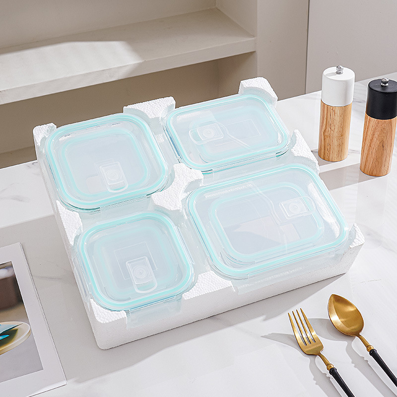 8피스 유리 도시락 및 보관 세트, 뚜껑이 있는 붕규산 - Meal Prep Glass Containers With Lids 리뷰 및 가격