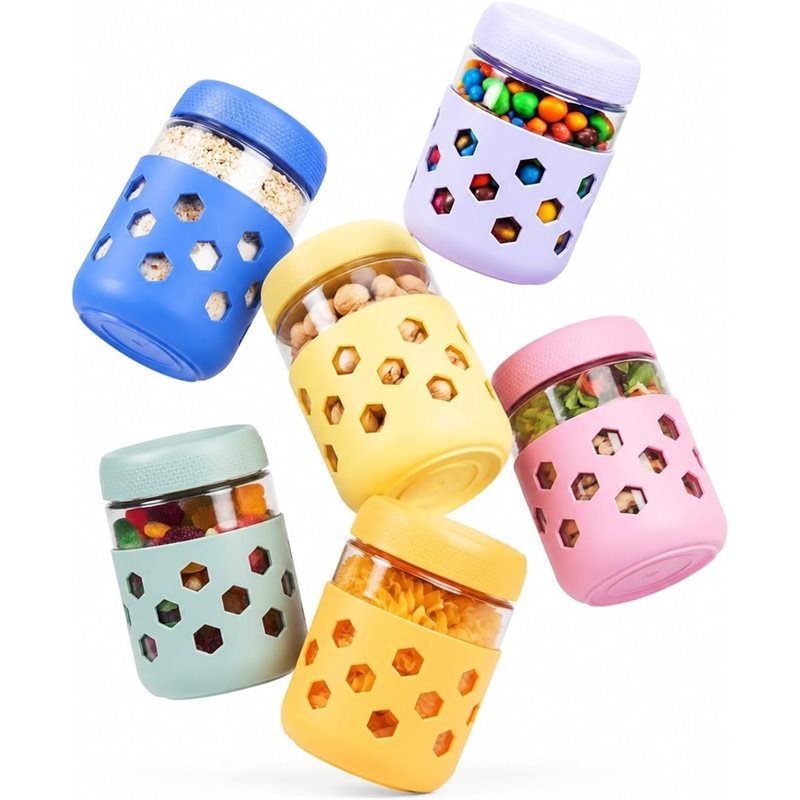 밀폐형 뚜껑이 있는 부드러운 유리병, 입구가 넓은 식사 - Meal Prep Glass Containers With Lids 리뷰 및 가격