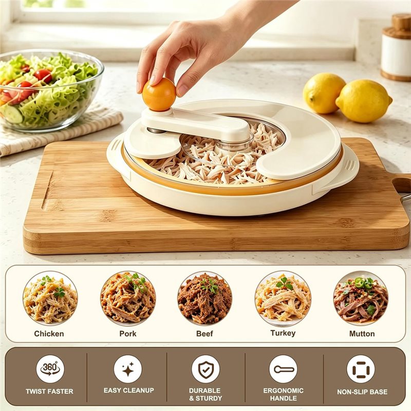 AAAN-수동 닭가슴살 분쇄기 도구 360도 회전 고기 - Meal Prep Chicken 리뷰 및 가격