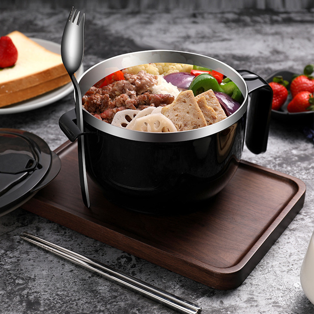 스테인리스 스틸 수프 볼 1세트 1200ml 뚜껑 있는 - Meal Prep Noodles 리뷰 및 가격
