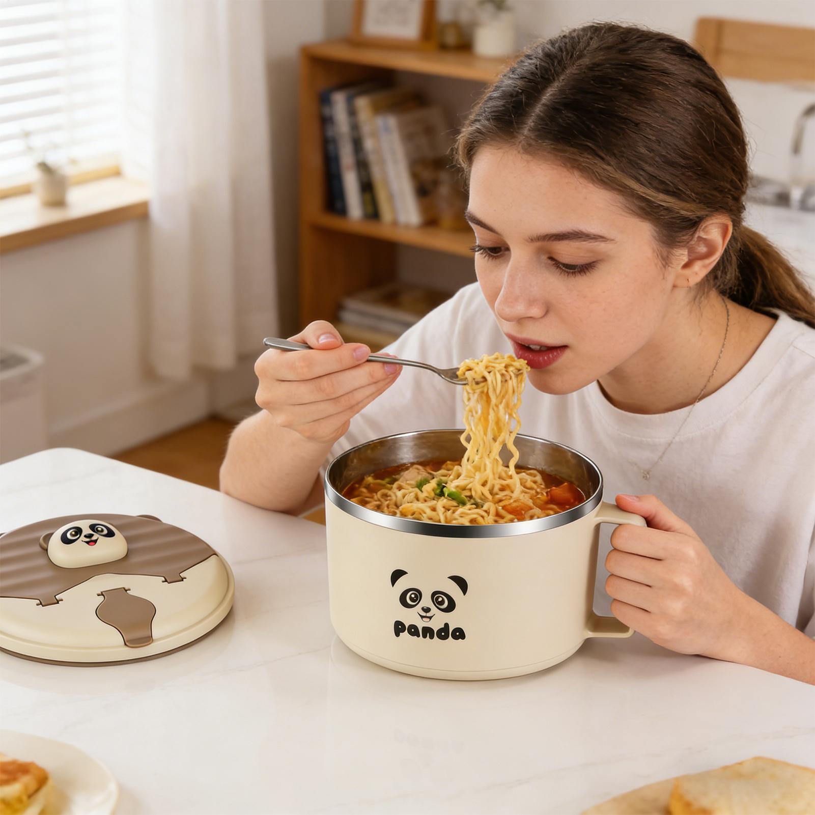 뚜껑이 있는 스테인리스 스틸 수프 그릇, 즉석면 그릇, - Meal Prep Noodles 리뷰 및 가격