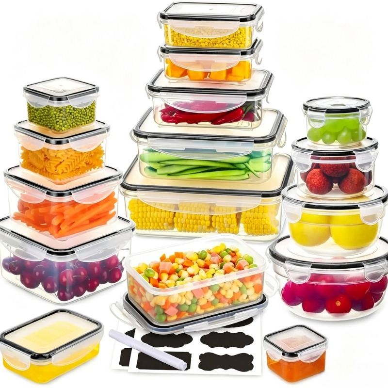 유리 식품 보관 용기 세트, 밀폐형 누수 방지 유리 식 - Meal Prep Glass Containers With Lids 리뷰 및 가격