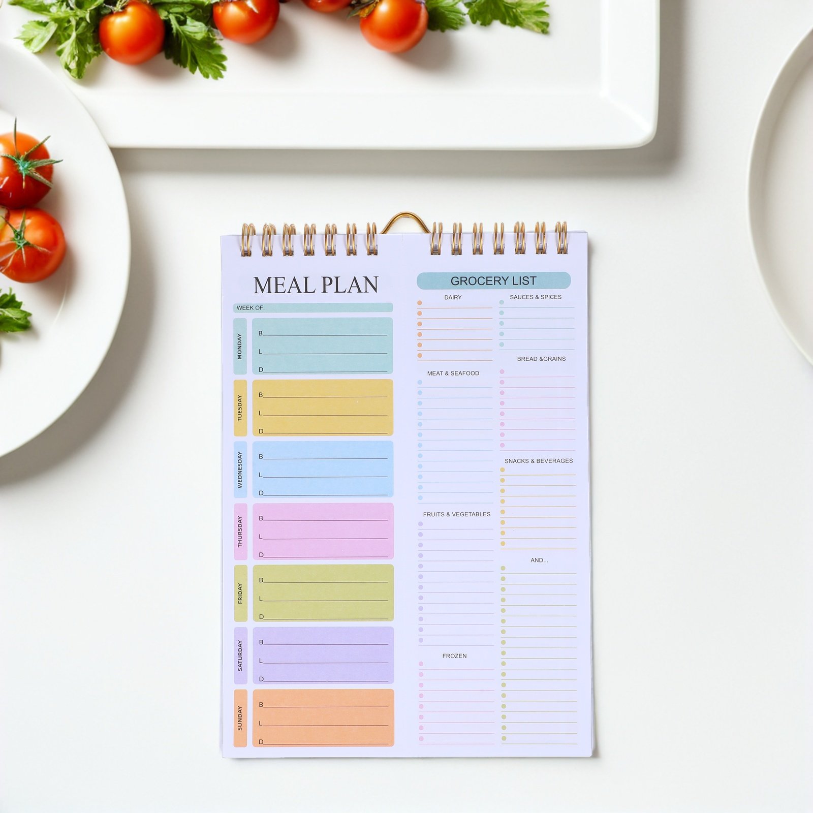 52매 식사 플래너 노트 A5 스프링 제본 주간 날짜  - Meal Prep Menu 리뷰 및 가격