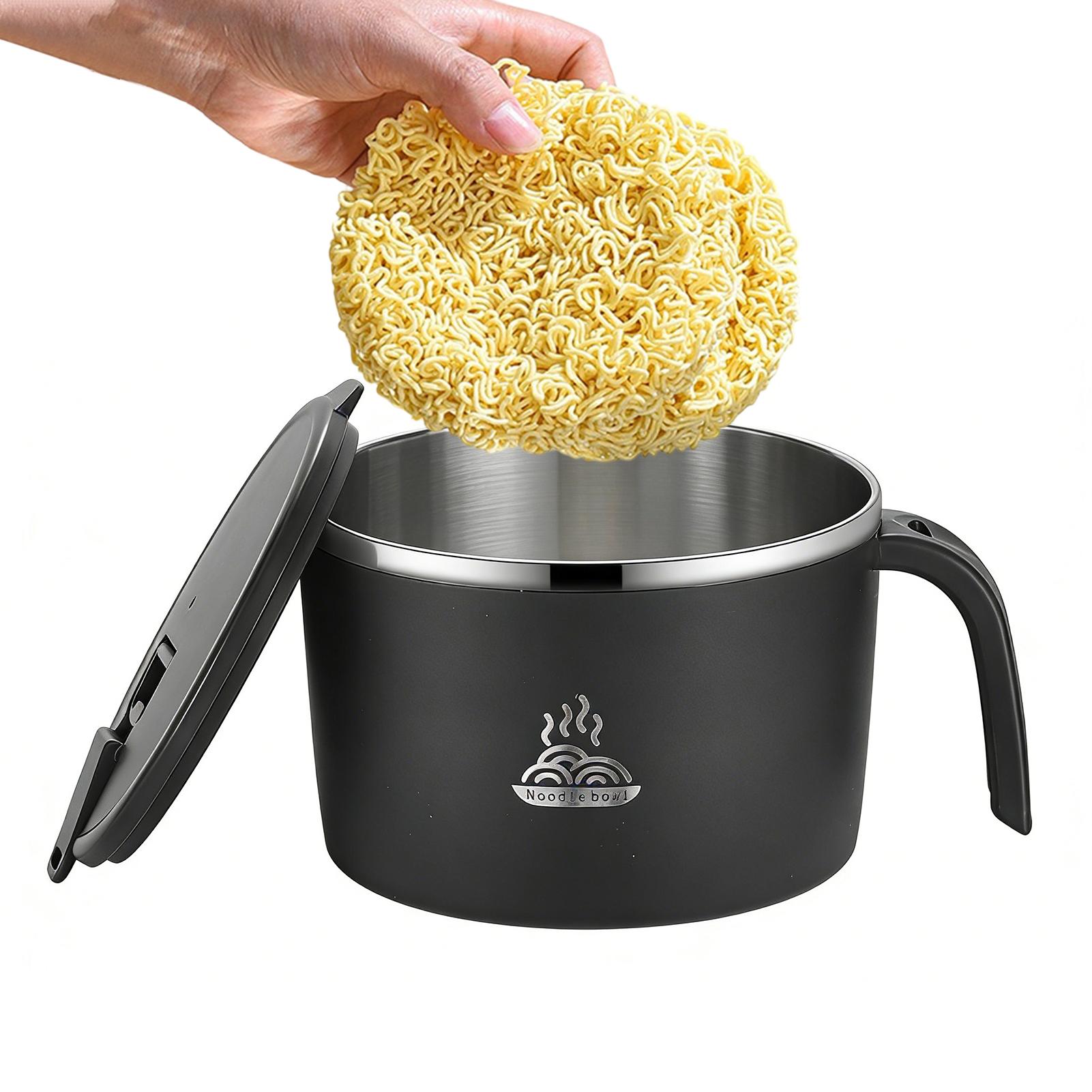 뚜껑이 있는 스테인리스 스틸 수프 그릇, 즉석면 그릇, - Meal Prep Noodles 리뷰 및 가격