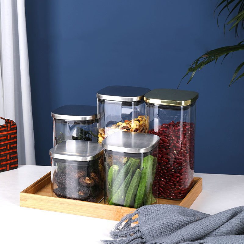 뚜껑이 달린 밀폐 유리 항아리 커피 저장용 캔 스퀘어  - Meal Prep Glass Containers With Lids 리뷰 및 가격
