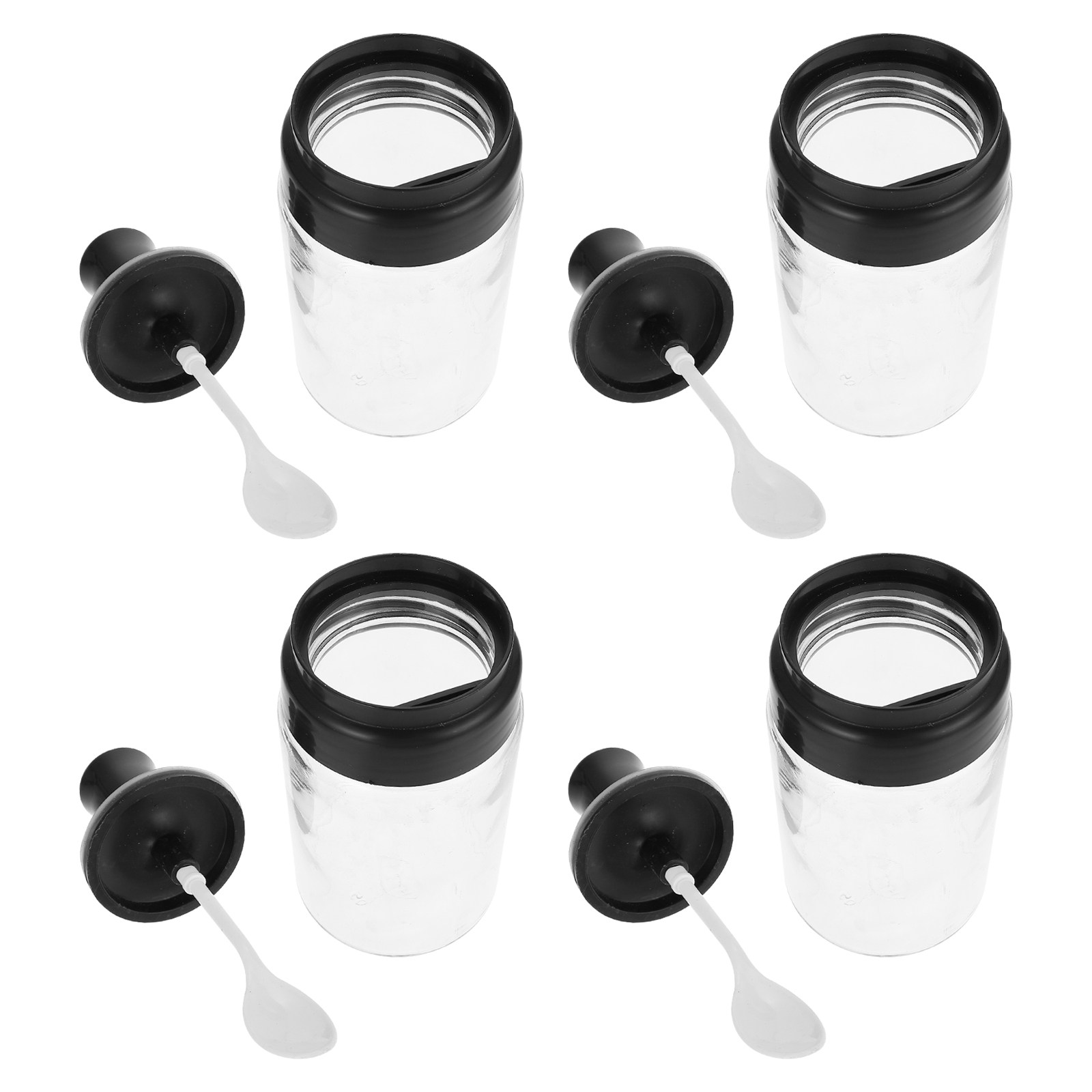 4개들이 유리 양념통, 스푼 뚜껑 포함, 밀폐형 조미료 - Meal Prep Glass Containers With Lids 리뷰 및 가격