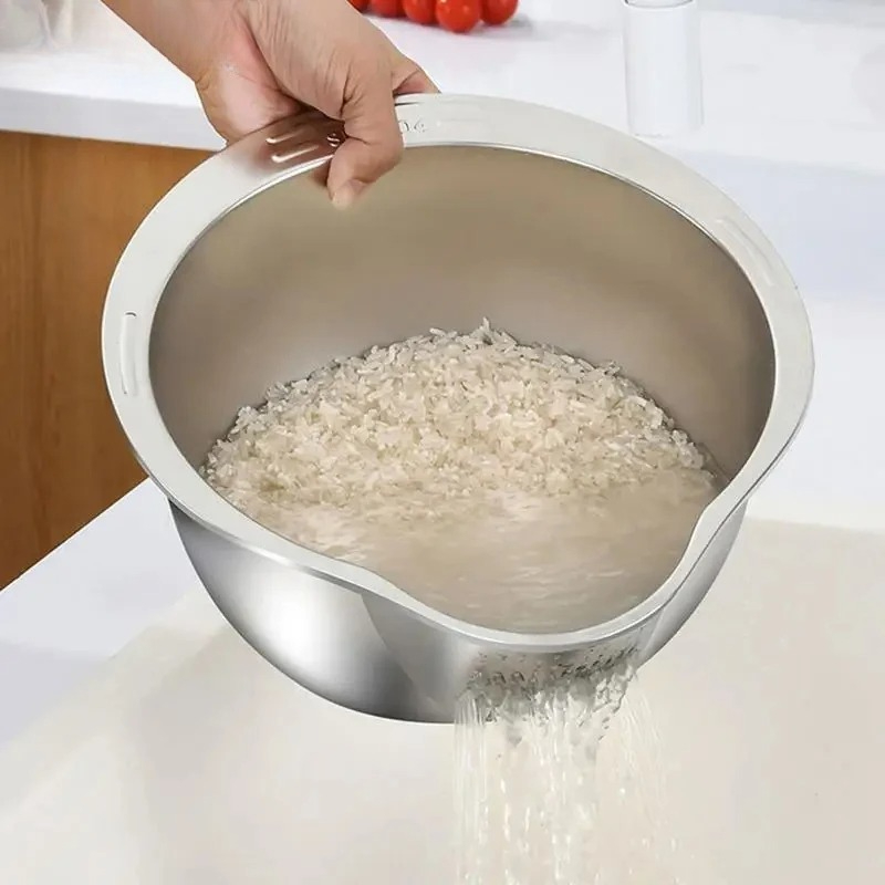 녹슬지 않는 스텐 쌀씻는볼 타공 채반 쌀함지박 파스타  - Meal Prep Rice 리뷰 및 가격