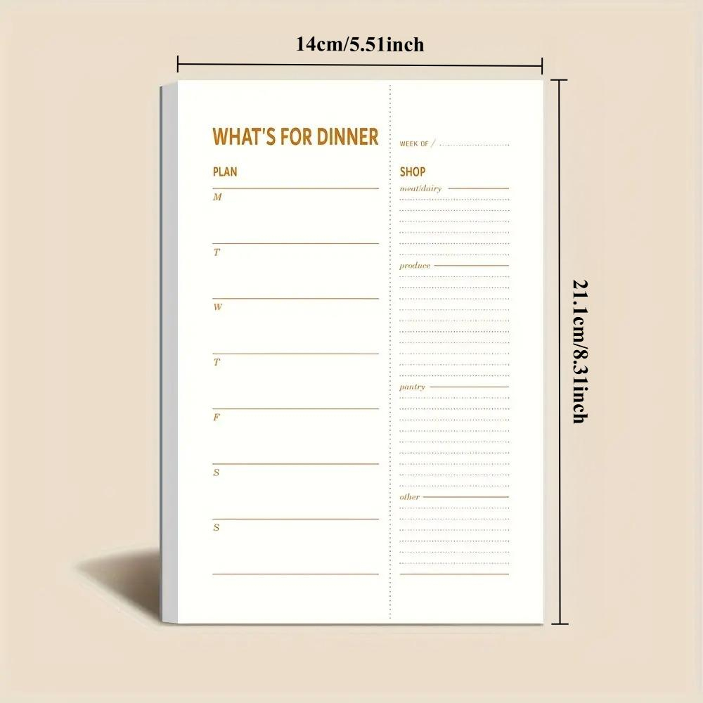 1개입 일일 식단 계획 노트, 책당 50매, 떼어내는  - Meal Prep Menu 리뷰 및 가격