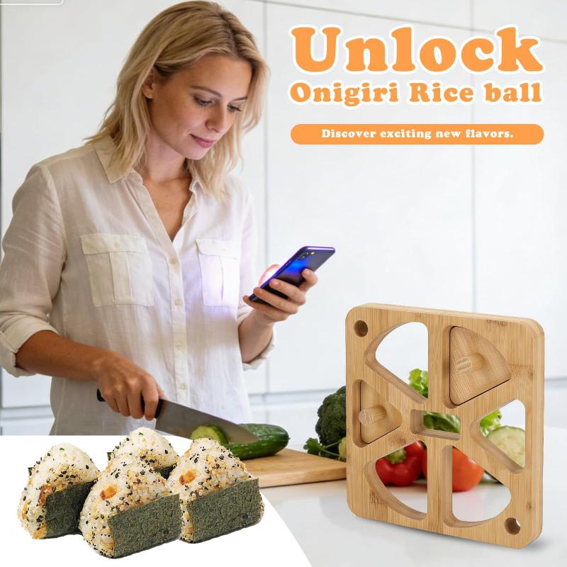 나무 오니기리 밥볼 틀 5/6구 일본식 무스비 메이커  - Meal Prep Rice 리뷰 및 가격