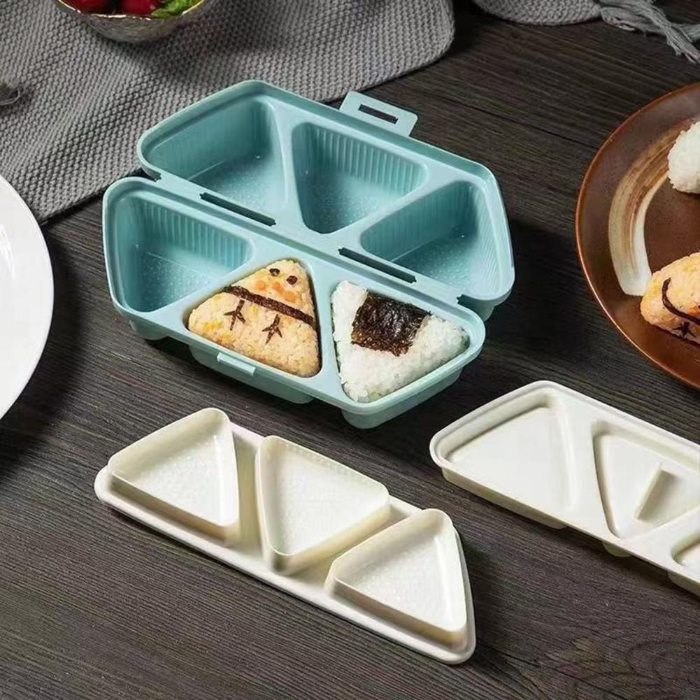6구 삼각형 오니기리 몰드 도시락통 2-in-1 뚜껑있 - Meal Prep Rice 리뷰 및 가격
