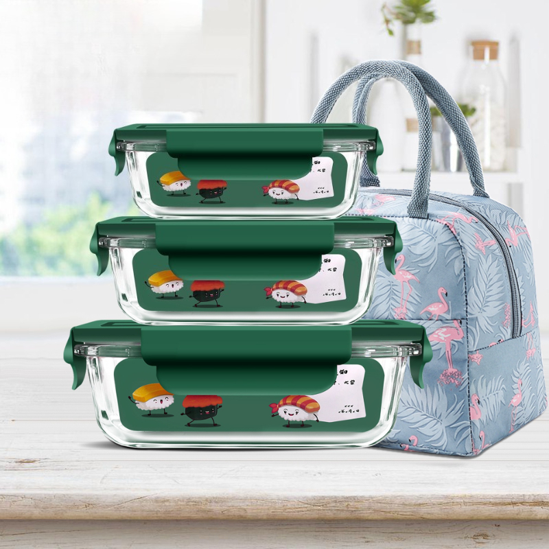 내열 유리 도시락 용기(뚜껑 포함), 전자레인지 사용  - Meal Prep Glass Containers With Lids 리뷰 및 가격